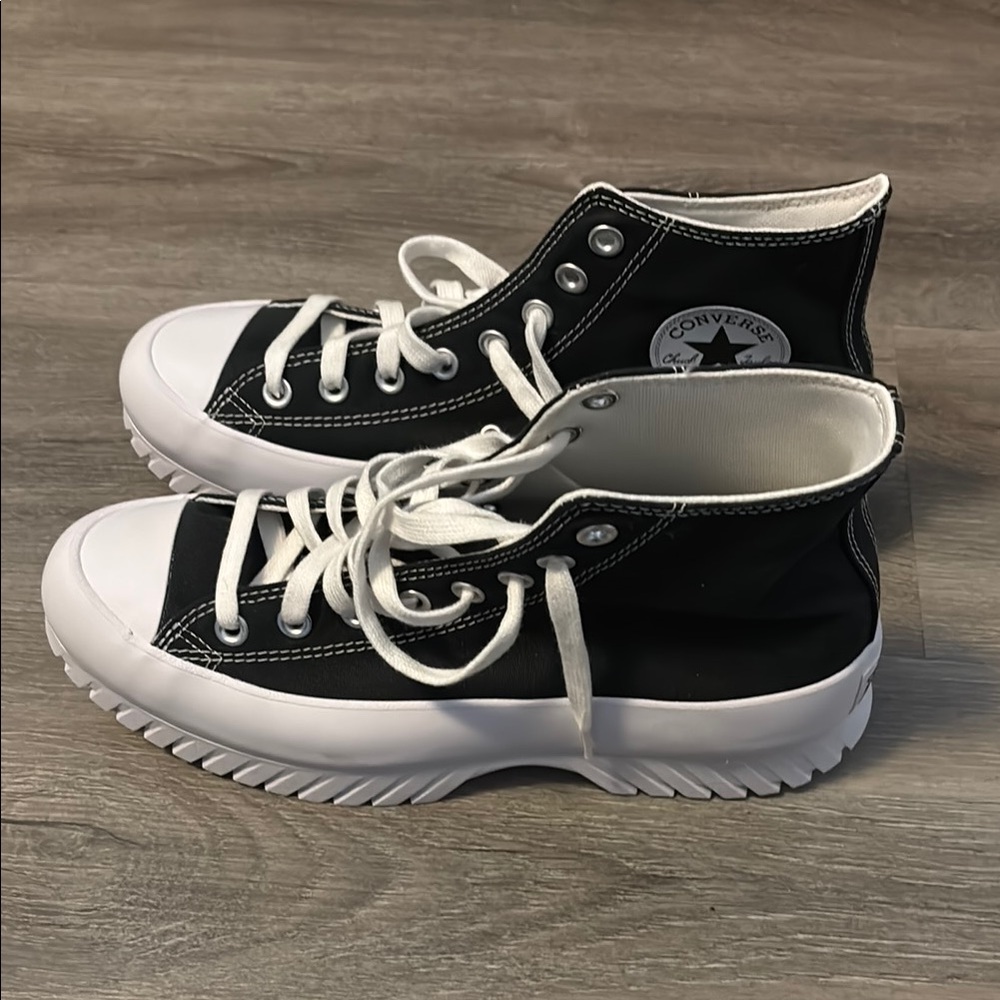 Converse Black and White High-Top Sneakers